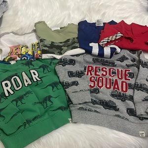 Bundle of shirts and sweater